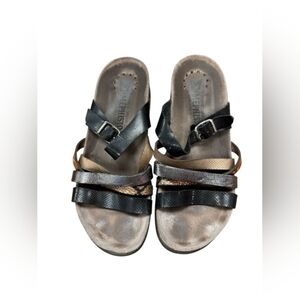 Mephisto Shoe Slip On Sandal Leather Strappy Size 36